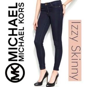 Michael Kors, dark ankle stretchy Izzy skinny jeans 8